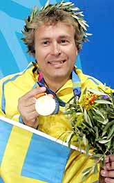 Jonas Jacobsson vann OS-guld i skytte. Foto: Jonas Ekströmer/PrB.