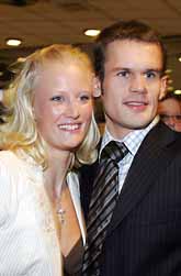 Först OS-guld och nu idrottspris i Sverige till Carolina Klüft och Stefan Holm. Foto: Jonas Ekströmer/PrB