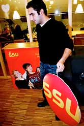 Ardalan Shekarabi  är ordförande i SSU. Foto: Lars Epstein/PrB.