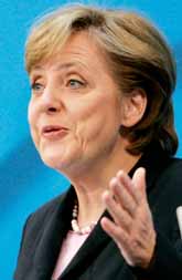 Angela Merkel är den första kvinnan som blir förbundskansler i Tyskland. Foto: Heribert Proepper/Pressens Bild