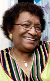 Ellen Johnson-Sirleaf blir president i Liberia. Foto: Issof Sanogo/PrB