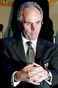 Sven-Göran Eriksson måste sluta efter fotbolls-VM. Foto: Claudio Bresciani/PrB