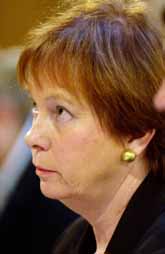Leni Björklund förhördes av KU på tisdagen. Foto: Leif R Jansson/Pressens Bild