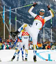 Björn Lind fick jubla över ännnu en seger. Foto: Pressens Bild