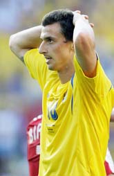 Zlatan deppar efter Sveriges VM-match mot Trinidad/Tobago. Foto: Michael Sohn/PrB