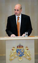 Moderaternas partiledare Fredrik Reinfeldt är ny statsminister. Foto. Jonas Ekströmer/Scanpix