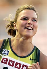 Susanna Kallur tog guld på 100 m häck på DN-galan. Foto: Pontus Lundahl/Scanpix