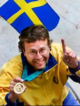 Jonas Jacobsson vann guld i luftgevär. Bilden är gammal. Foto: Jonas Ekströmer/SCANPIX.