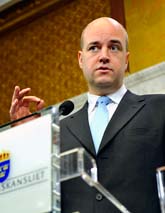 Statsminister Fredrik Reinfeldt. Foto: Pontus Lundahl/Scanpix