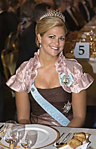 Prinsessan Madeleine på årets Nobelfest. Foto: Henrik Montgomery/Scanpix.