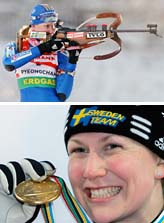 Helena Jonsson vann guldmedalj i går, söndag. Foto: Lee Jin-man/Scanpix.