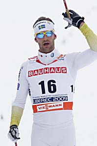 Södergren knep silvermedaljen. Foto: Petr David Josek/Scanpix.
