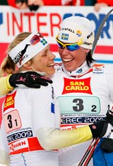 Anna Olsson och Lina Andersson. Foto: Håkon Mosvold Larsen/Scanpix.
