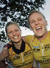 Linnea Gustafsson och Helena Jansson. Foto: Sören Andersson/Scanpix