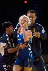 Sofia Mattson - världsmästare. Foto: Fredrik Sandberg/Scanpix
