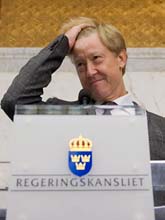 Miljöminister Andreas Carlgren säger ja till gasledning. Foto: Henrik Montgomery / SCANPIX