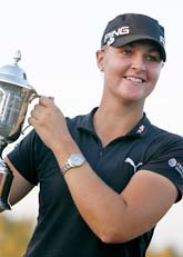 Anna Nordqvist vann LPGA-finalen. Foto: Eric Kayne/Scanpix