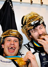 HV71 firar SM-guldet i ishockey. Foto: Pontus Lundahl/Scanpix