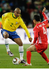 Brasilien vann sin första VM-match. Foto: Andre Penner/Scanpix