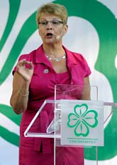 Maud Olofsson vill ordna billigare luncher och fler jobb. Foto: Janerik Henriksson/Scanpix