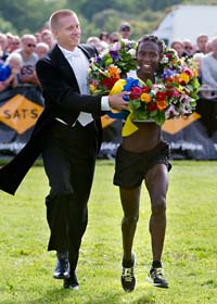 Isabella Andersson vann Tjejmilen. Foto: Jonas Ekströmer/Scanpix
