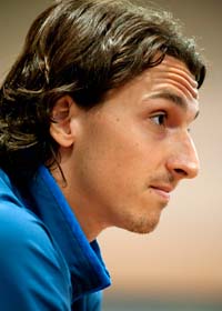 Zlatan hotar att sluta med fotboll om några år. Foto: Jessica Gow/Scanpix