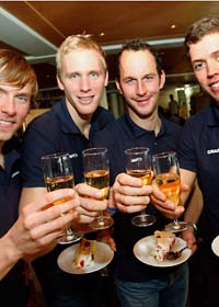 Killarna som fick bragdguldet. Foto: Jacob Menolfi/Scanpix