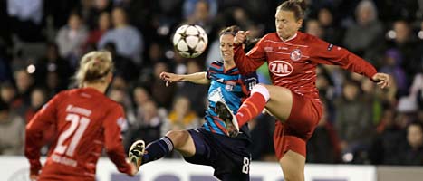 Lyon vann Champions League i fotboll för damer. Foto: Scanpix 
