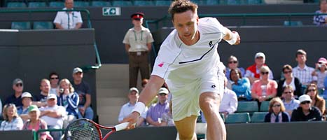 Robin Söderling vann sin första match i årets Wimbledon. 
Foto: Anja Nedringhaus/Scanpix