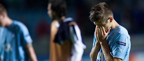 Malmös seger med 2-0 räckte inte för att gå vidare. Foto. Andreas Hillergren/Scanpix