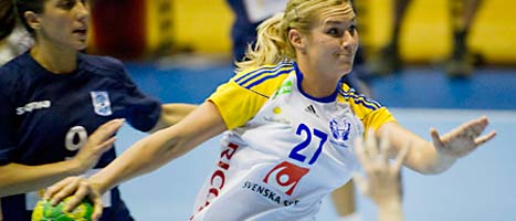 Sverige hade en enkel match mot Argentina. På bilden syns Sveriges Sabina Jacobsen Rosengren. FOTO: Leif R Jansson/SCANPIX