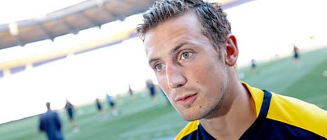 Alexander Gerndt får inte spela i landslaget. FOTO: Fredrik Persson/SCANPIX
