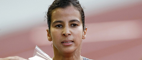 Marockos Mariem Alaoui Selsouli får aldrig mer tävla. FOTO: SCANPIX