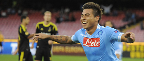 Napoli vann stort mot AIK. Foto: Salvatore Laporta/Scanpix