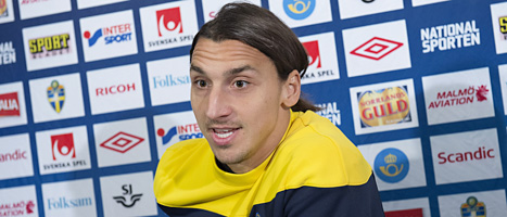 Zlatan skällde på svenska journalister på ett pressmöte: Foto:  
Jonas Ekströmer/Scanpix.