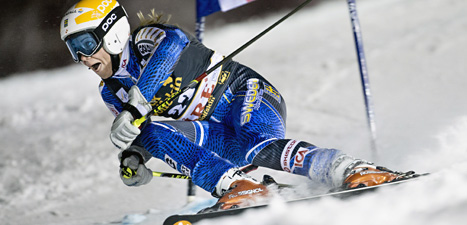 Frida Hansdotter är i bra form. Foto: Pontus Lundahl/Scanpix