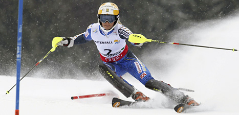 Frida Hansdotter blev trea i VM i slalom. Foto: Alessandro Trovati/Scanpix.