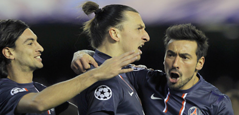 Zlatan får möta sina gamla klubbkompisar i Barcelona igen. 
PSG möter Barcelona i kvartsfinalen i Champions League.
Foto: Fernando Hernandez/Scanpix.