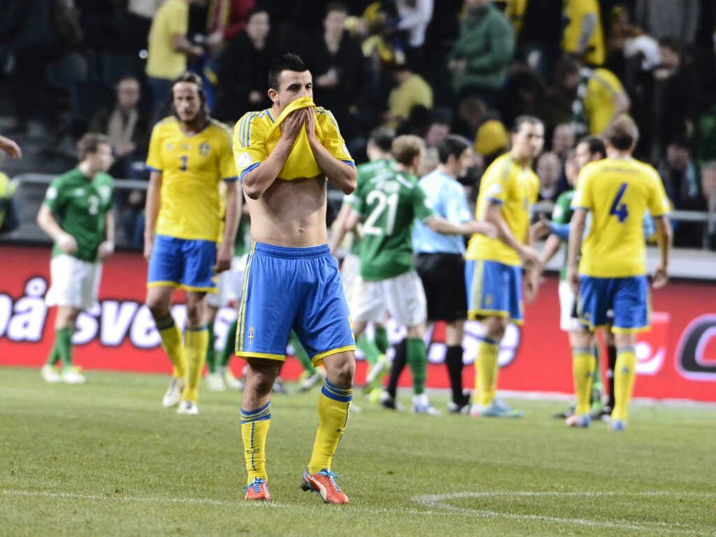 Sverige spelade oavgjort mot Irland. Foto: Claudio Bresciani/Scanpix.