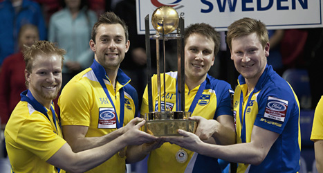 Sverige är världsmästare i curling. Foto: Chad Hipolito/Scanpix.