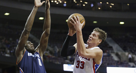 Jonas Jerebko är Sveriges största basketstjärna. I höst ska han spela för Sverige i EM. Foto: Carlos Osorio/Scanpix.