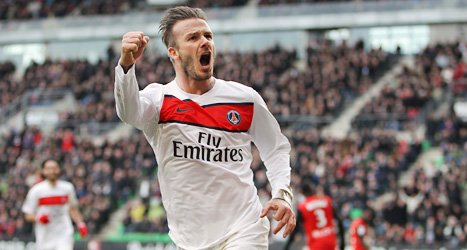 David Beckhham ska sluta med fotbollen. Foto: David Vincent/Scanpix.
