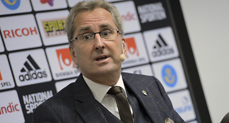 Erik Hamrén är lagledare för Sveriges fotbollslandslag. Foto: Bertil Enevåg/Scanpix.
