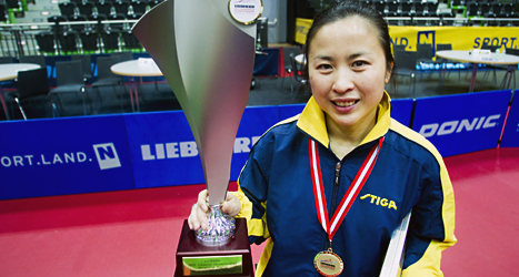 Li Fen från Sverige vann EM-guld. Foto: Emil Eiman Roslund/TT