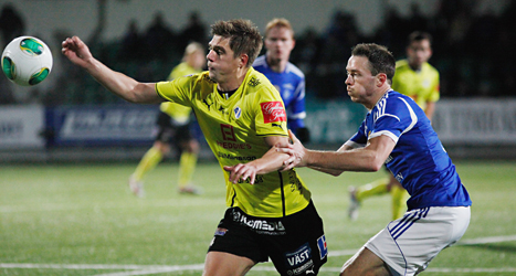 Kvalmatchen mellan Sundsvall och Halmstad slutade oavgjort 1-1.
Foto: Mats Andersson/TT.