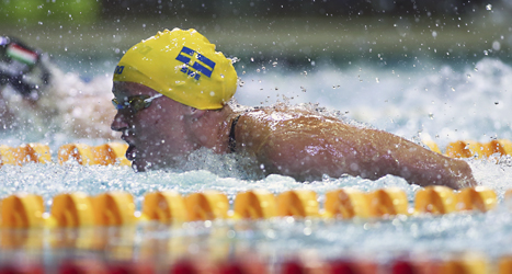 Sara Sjöström är Sveriges bästa simmare just nu. Foto: Denis Tyrin/TT
