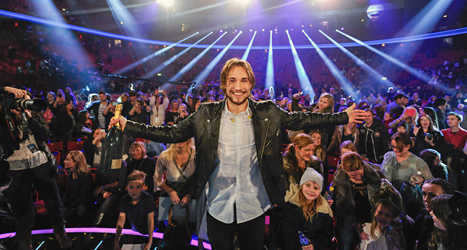 Kevin Walker vann Idol. Foto: Erik Mårtensson/TT.