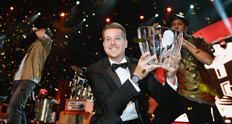 Henrik Stenson fick Jerringpriset. Foto: Maja Suslin/TT.