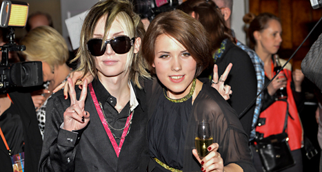 Ellen Benediktson och Yohio gick till final i melodifestivalen. 
Foto: Henrik Montgomery/TT.