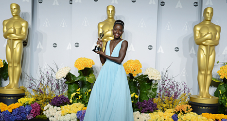 Lupita Nyong'o fick pris för bästa biroll i filmen 12 Years a Slave.
Foto: Jordan Strauss/TT.